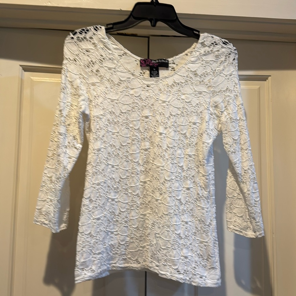 White lace top